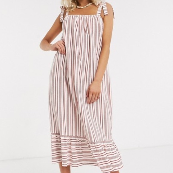F L A S H • SALE • ASOS • Adorable White & Red Striped Dress - Picture 8 of 10